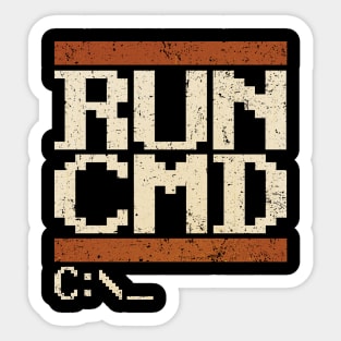 RUN CMD Sticker